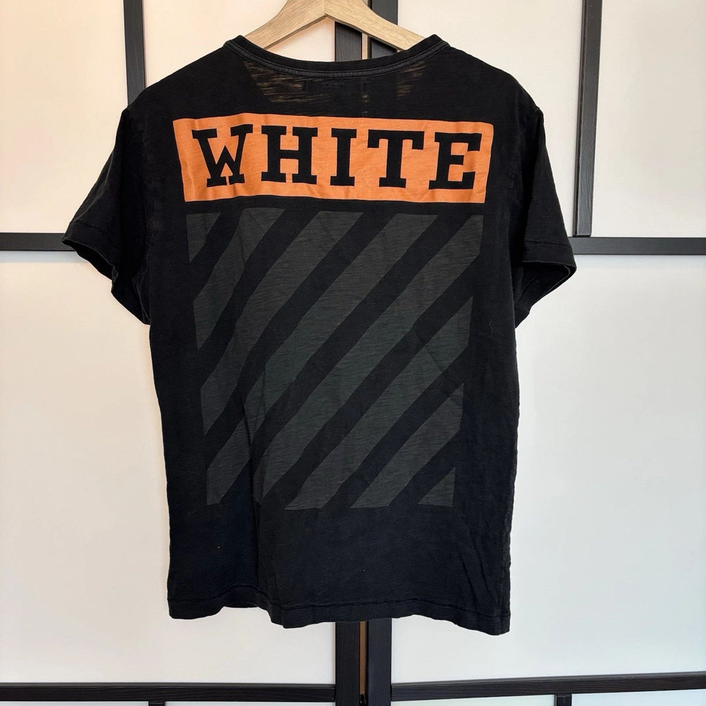 Off-White Orange Box Sz SMALL Black Gorp Street style ~ HAS FLAWS AS IS Unisex