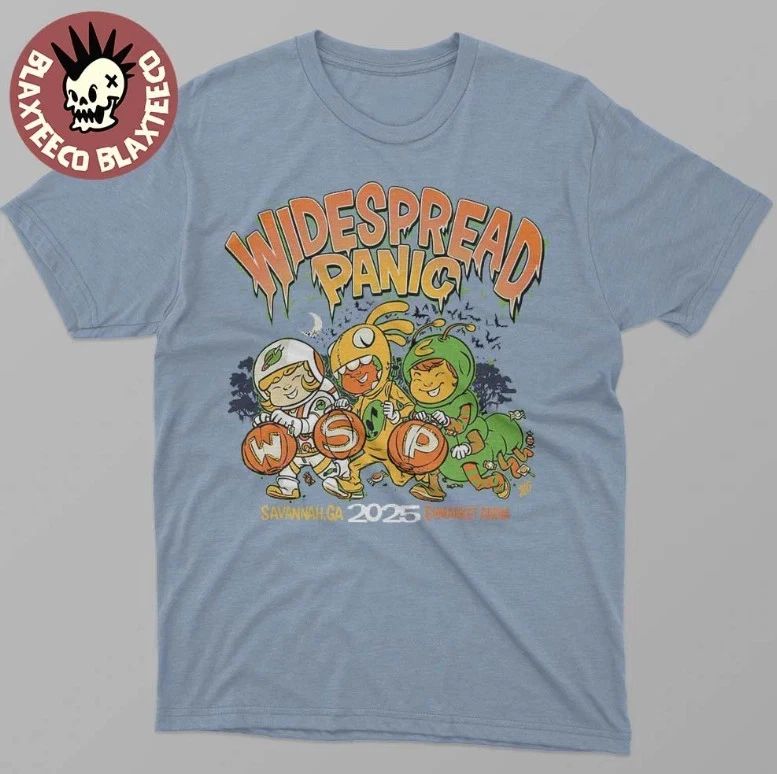 Widespread Panic Savannah Georgia 2025 Merch Tee Octo 31 Nov 1 S-3XL Unisex