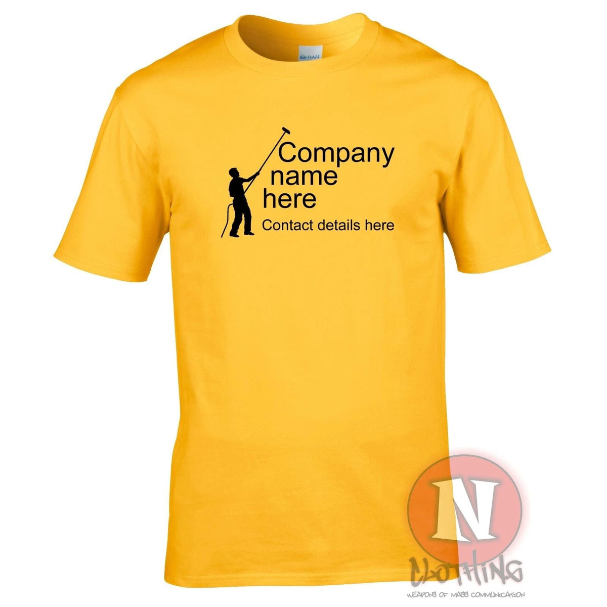 Window cleaning personalised custom pole system company tee Unisex