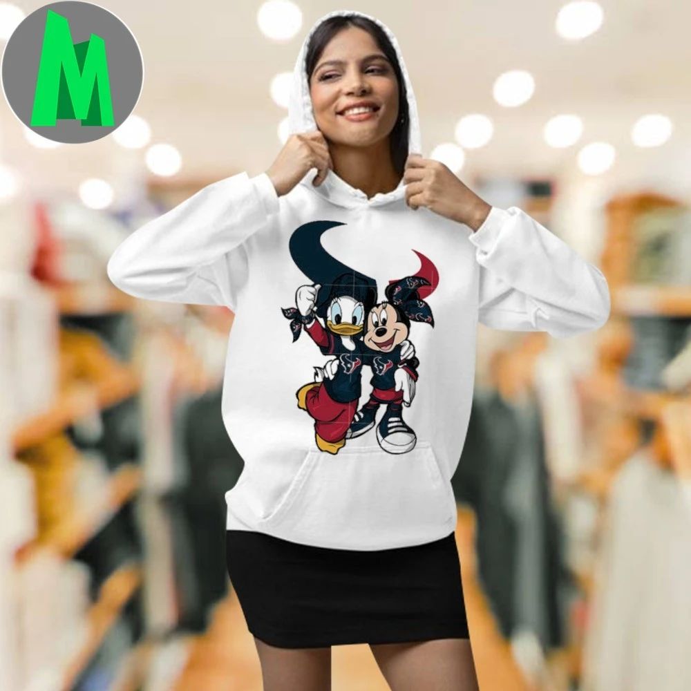 Daisy Minnie Houston Texans Logo 2025 Shirt Unisex