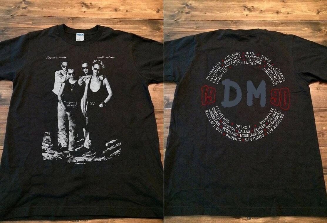 1990 Depeche Mode World Violation Tour Unisex Black Gift For Fans Unisex