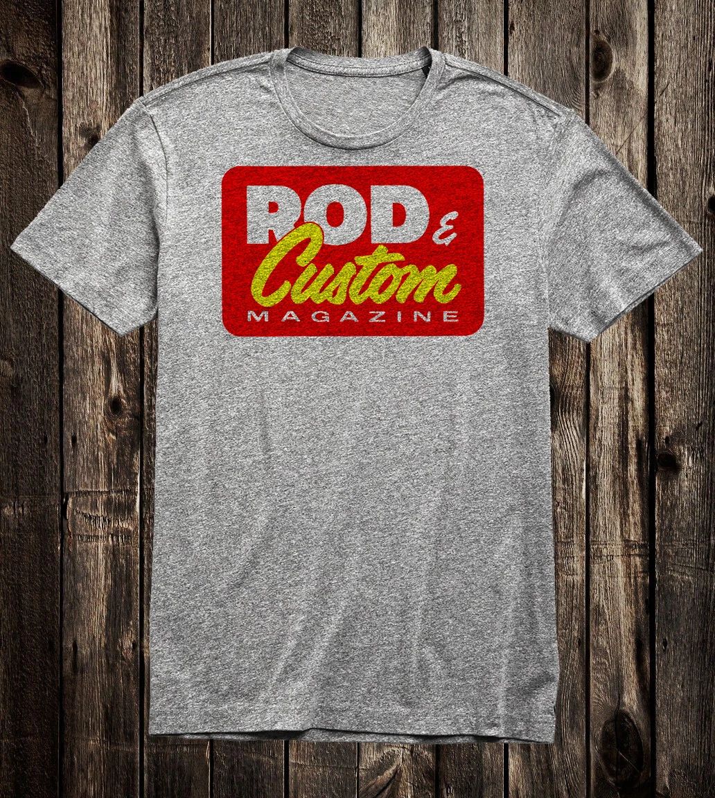 Retro Hot Rod Tee T Shirt 100% Cotton Speed Shop Rod & Custom Magazine Unisex
