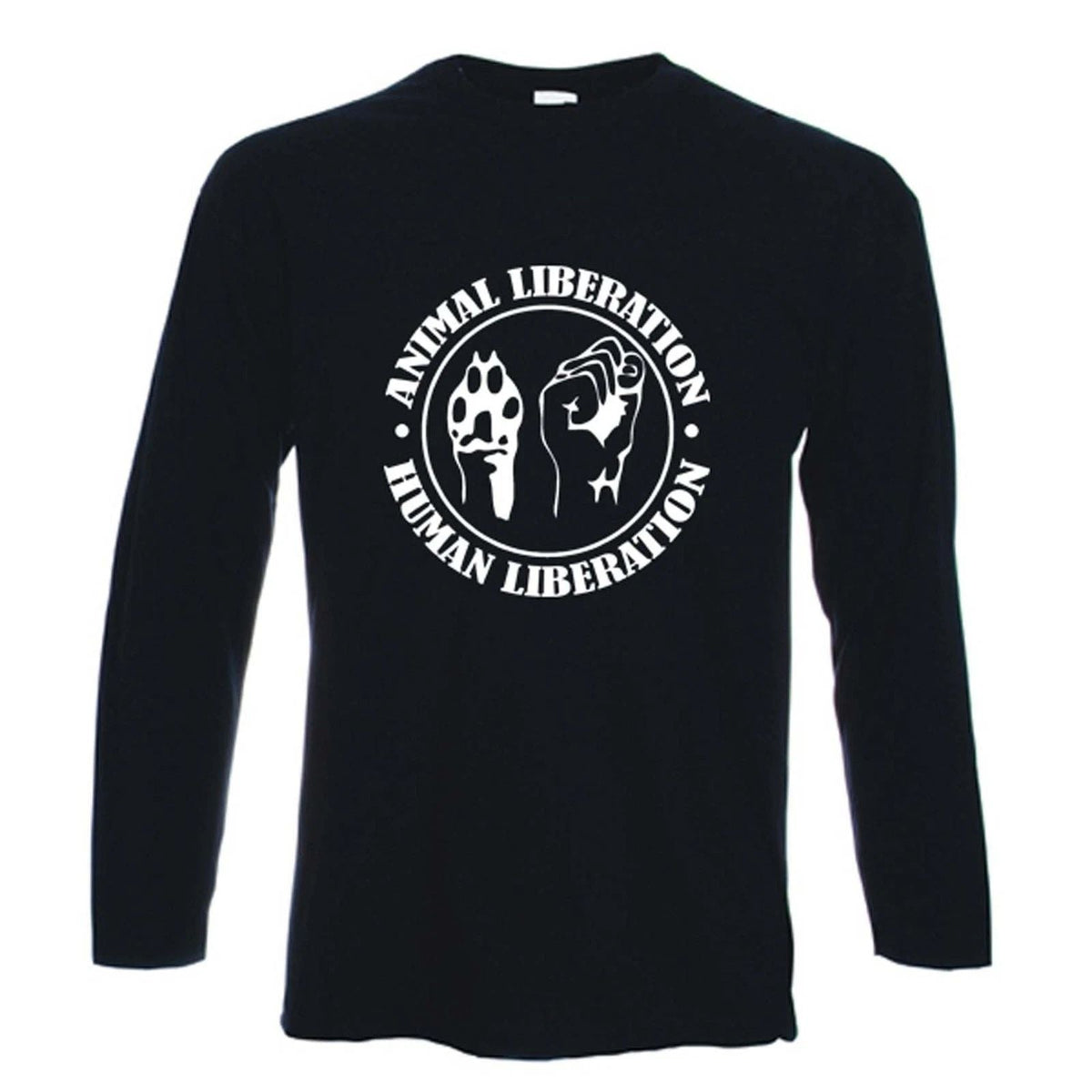 ANIMAL LIBERATION LONG SLEEVE - Vegetarian Vegan Rights Political Unisex
