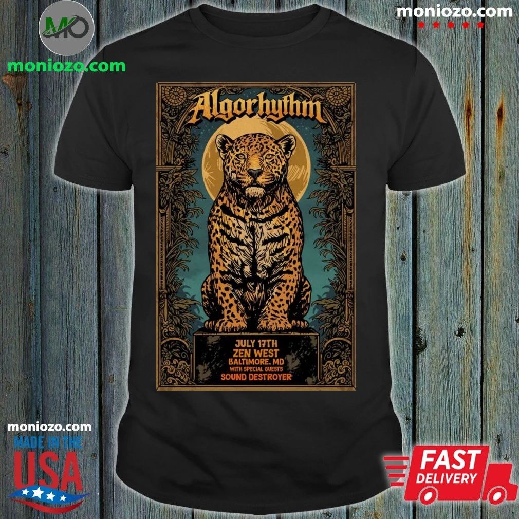 Poster Algorhythm At Sound Destroyer In Baltimore, MD On July 17, 2026 Shirt Unisex