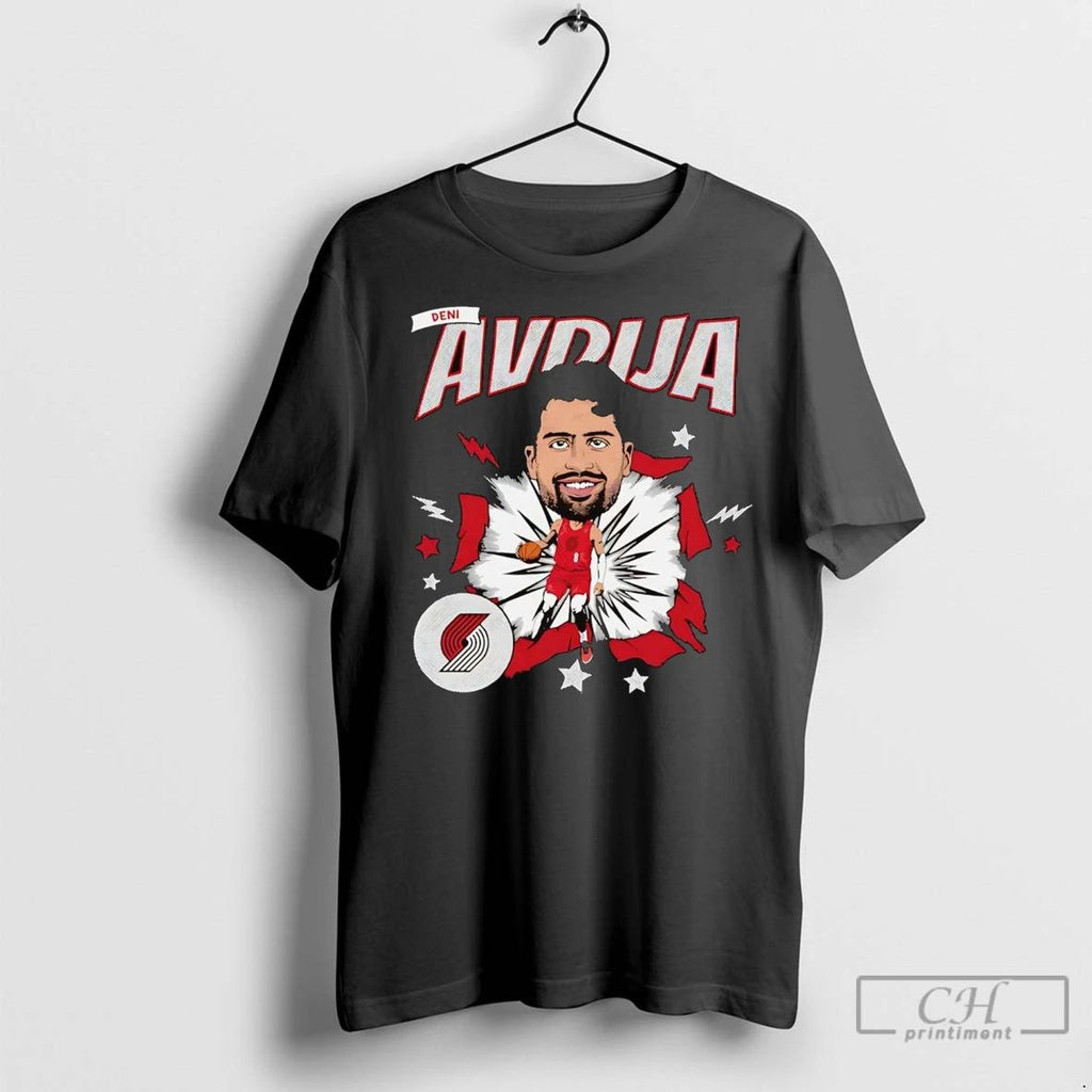 Premium Deni Avdija Caricature Portland Trail Blazers Unisex