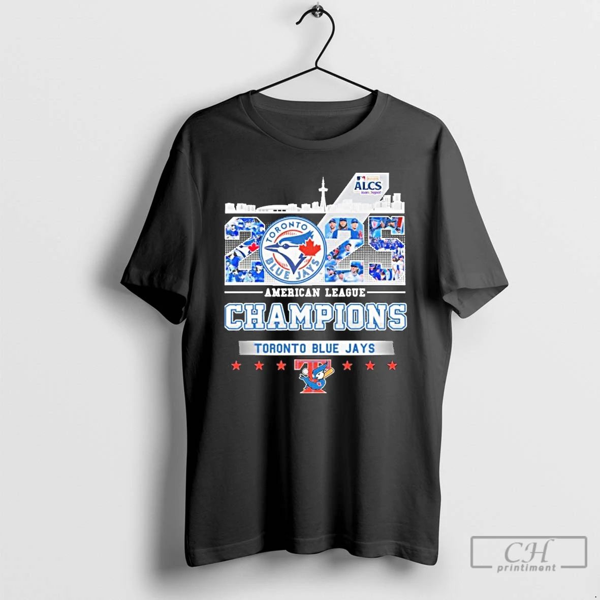 Classic 2025 American League Champions Toronto Blue Jays Skyline T Shirts Unisex