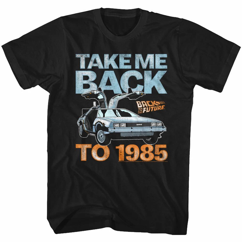 Back To The Future Movie McFly Take Me Back To 1985 Men's T Shirt Unisex
