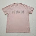 Mens HURLEY Logo Tshirt Sz XL Light Pink Surf Beach Unisex