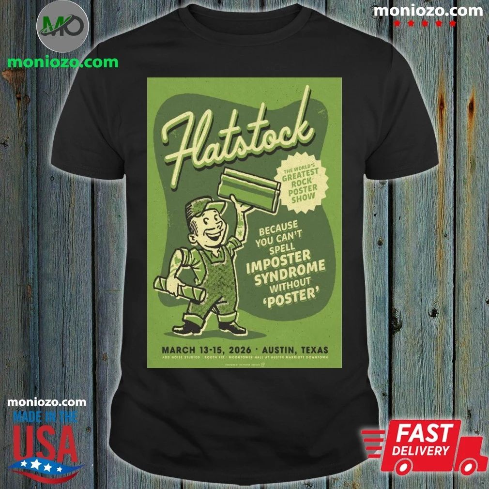 Original Mar 13-15 2026 Flatstock Austin TX Poster Unisex