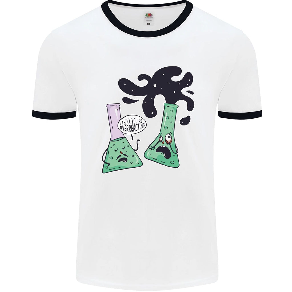 Funny Chemistry Overreacting Geek Nerd Mens Ringer Unisex