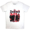 The Damned Repeat Logo Photo White New Unisex