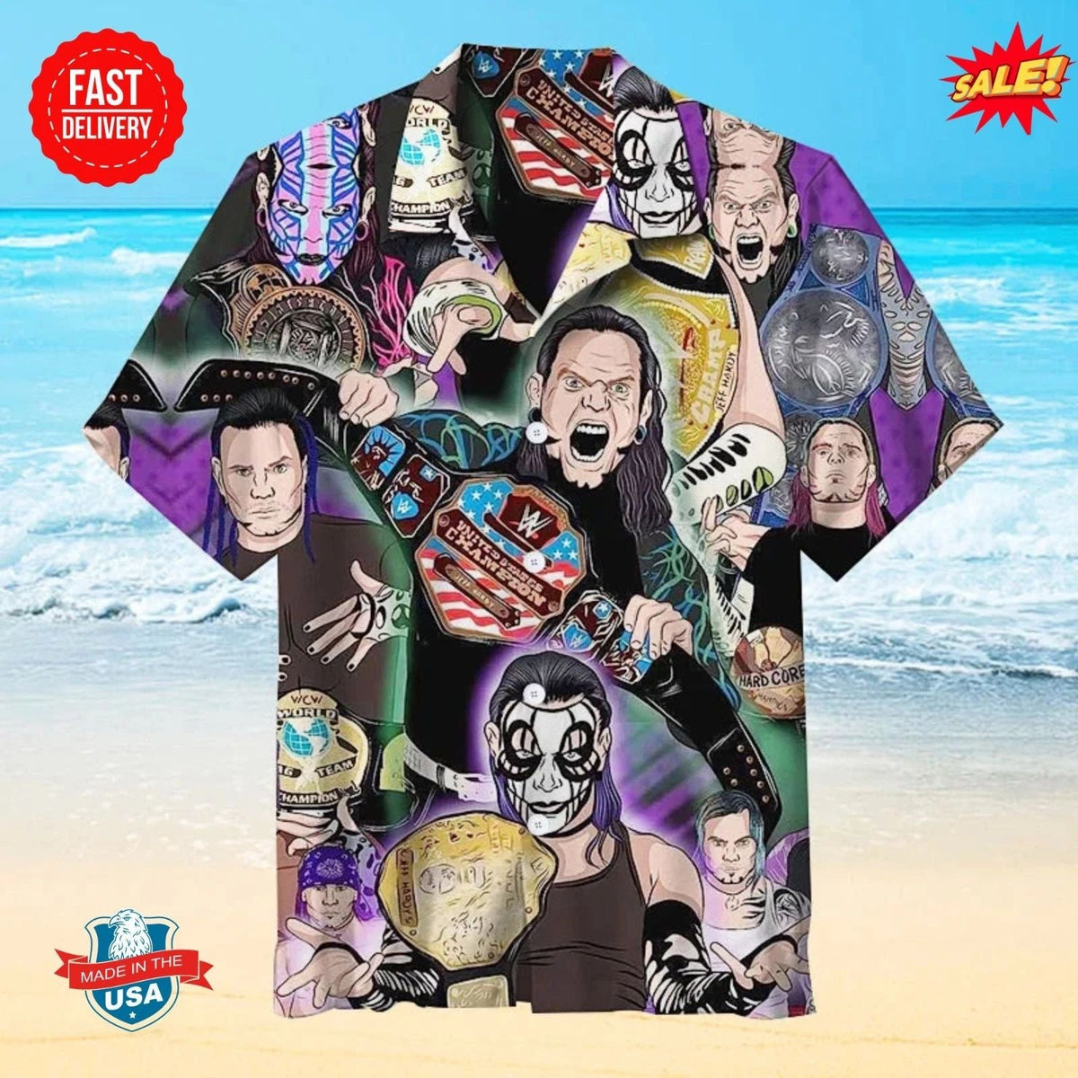 Forever Wrestling |Universal Hawaiian Shirt Unisex