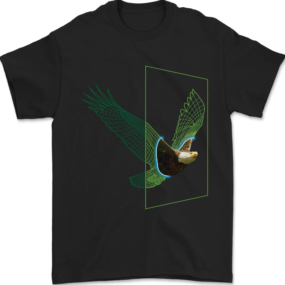 A SCI-FI Eagle Mens 100% Cotton Unisex