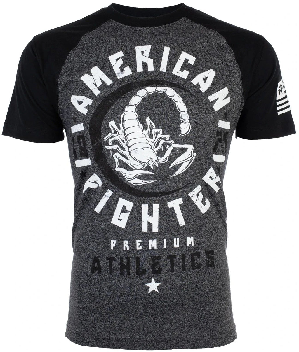 American Fighter Mens MICHIGAN Athletic BLACK GREY Biker MMA Unisex