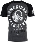 American Fighter Mens MICHIGAN Athletic BLACK GREY Biker MMA Unisex