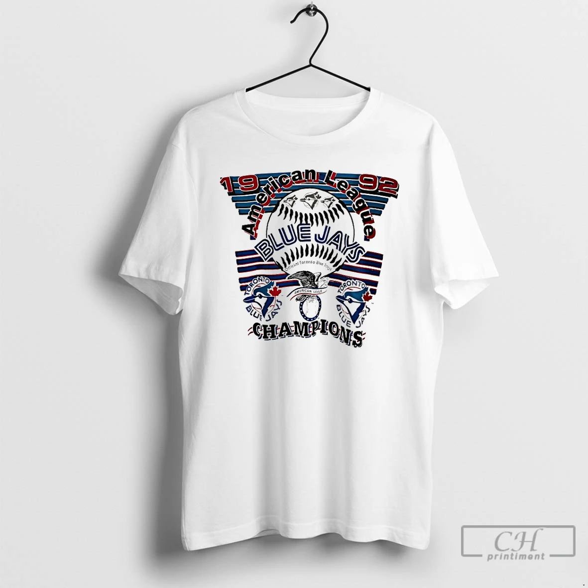 Classic Toronto Blue Jays American League Champions 1992 Vintage T Shirts Unisex