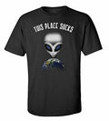 Funny This Place Sucks Adult Short Sleeve Tee Shirt Black Unisex