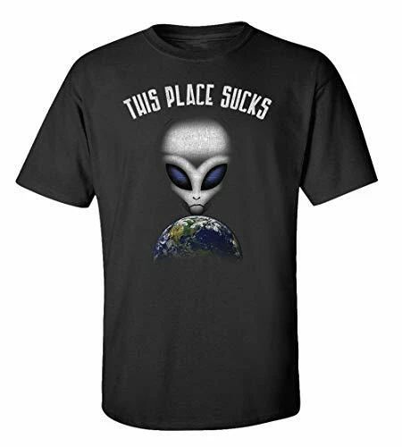Funny This Place Sucks Adult Short Sleeve Tee Shirt Black Unisex