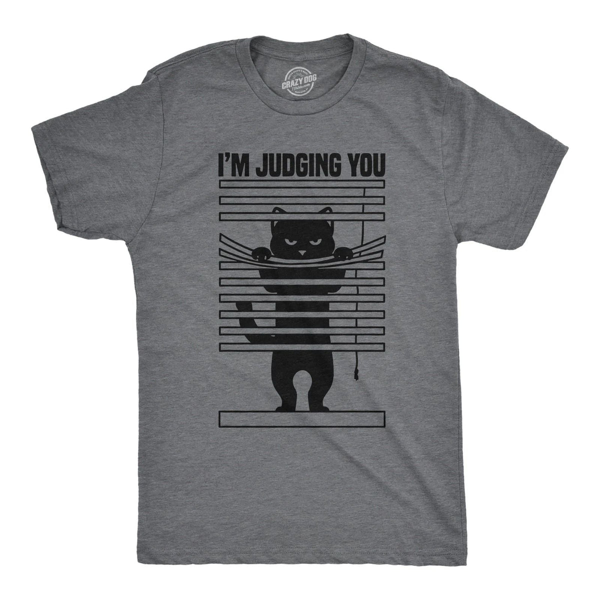 Mens Im Judging You Funny T Shirts Sarcastic Kitten Graphic Tee for Men Unisex