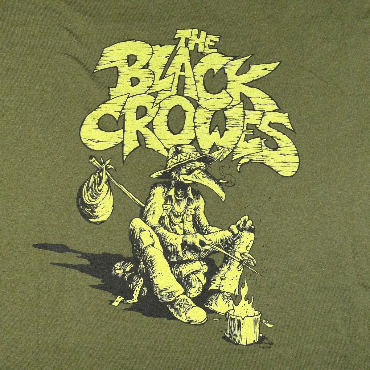 Vintage The Black Crowes T Shirt Green Tour Concert Unisex UR048 FREE SHIPPING Unisex