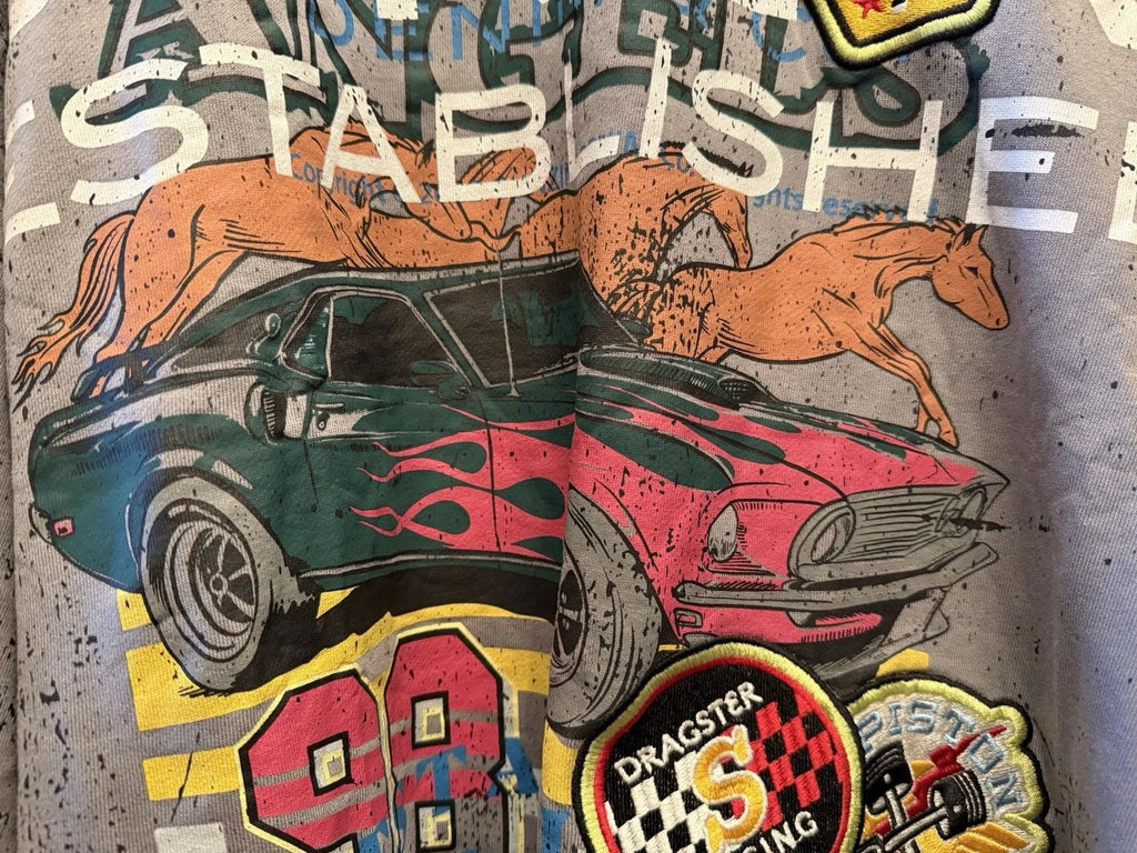 GunZiniI Mustang Studded Mens Beige Classic Banger Shirt GZ827 F* AWESOME !!! Unisex