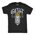 Mens Funny T Shirts Goat King Sarcastic Graphic Novelty Tee For Men Unisex