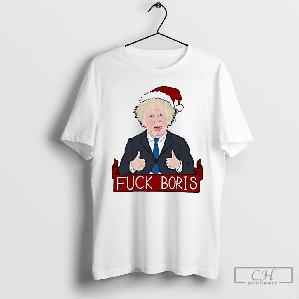 Classic Fuck Boris Johnson Christmas T Shirts Unisex