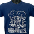 Vintage 80s Vandenberg AFB T Shirt USAF Space Air Force Blue Unisex XS X-Small Unisex