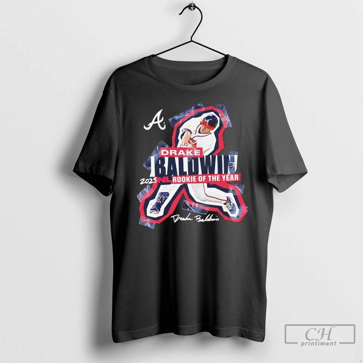 Premium Atlanta Braves Drake Baldwin 2025 National League Rookie Of The Year Signature Unisex