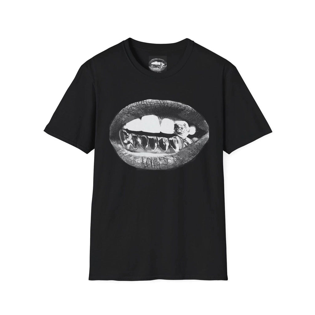 Grillz Mouth Graphic | Black Lip Bite Teeth Design Unisex