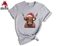 Christmas Cow Shirt, Cow Lights Shirt, Cute Cow Shirt, Cow Lover Shirt Unisex