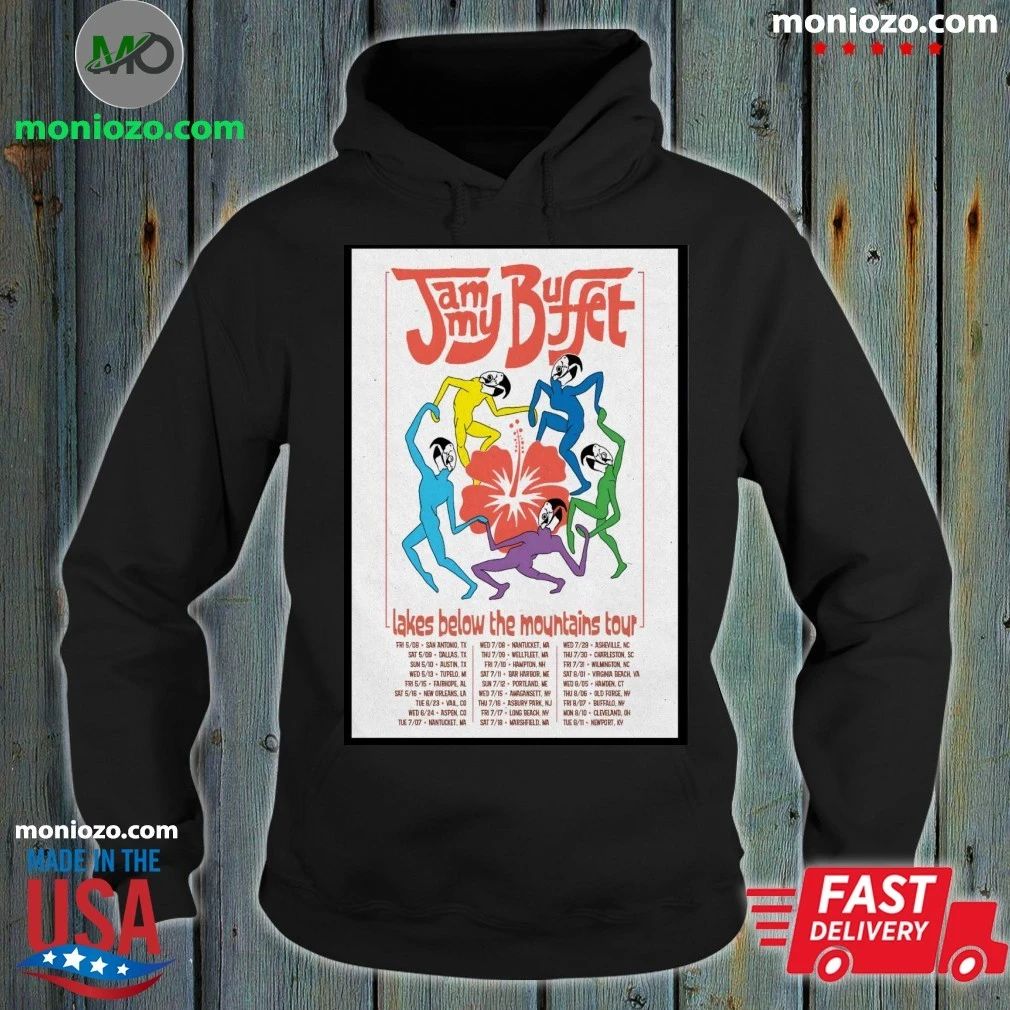 Original Jammy Buffet Lakes Below The Mountains 2026 Tour Poster Unisex