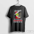 Premium The Grinch Santa X Los Angeles Dodgers World Series Champions Trophy 2025 Long Sleve