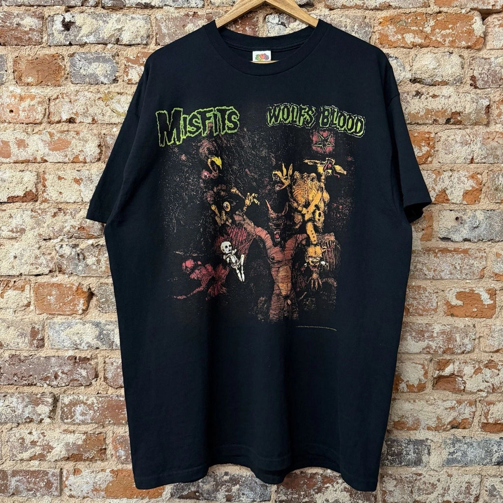 Vintage 2005 Misfits Wolf’s Blood Black Punk Rock Music S-5XL Unisex