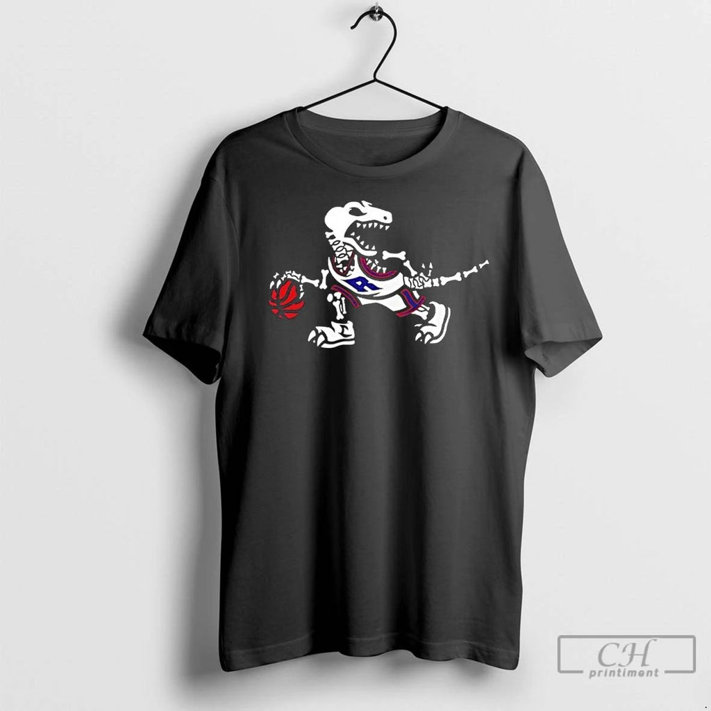 Premium Skeleton Toronto Raptors Glow Up Halloween 2 Sided Unisex