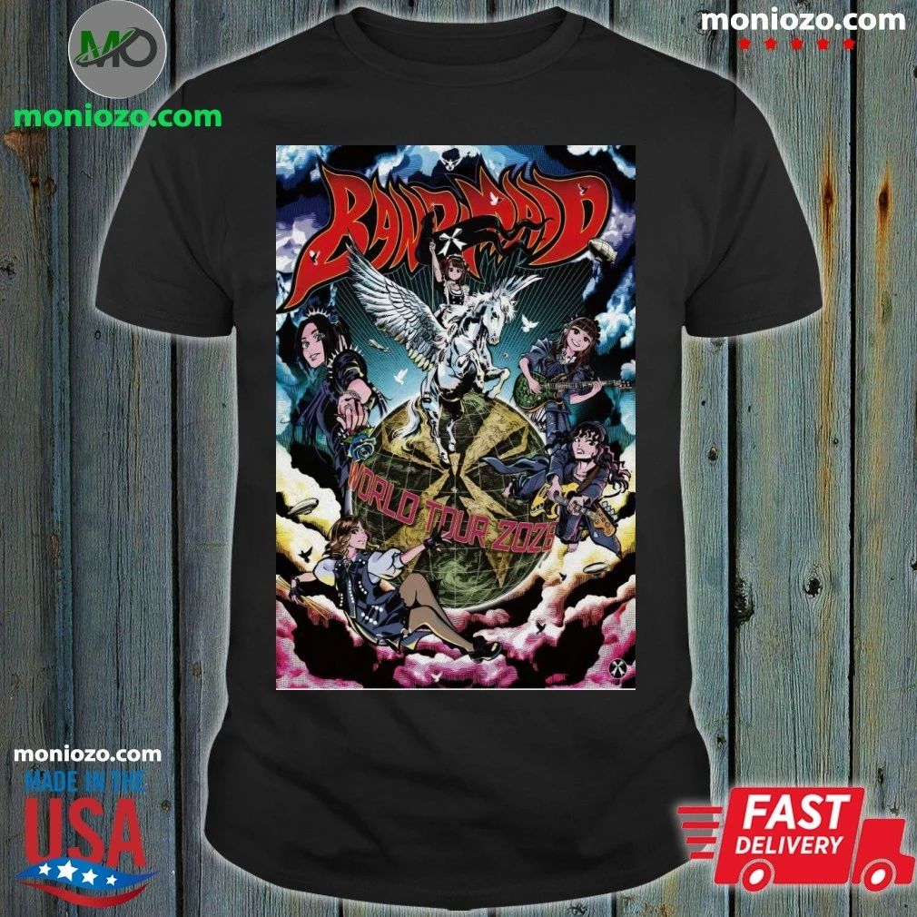 Band-Maid World Tour 2026 Poster Shirt – Best Gift for Music Fans Unisex