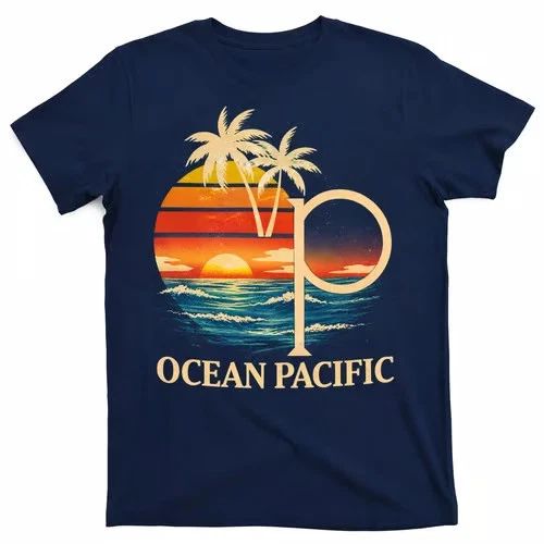 Ocean Pacific OP Surf Shirt, Vintage 80s Surf Tee, Retro Logo Graphic Unisex