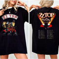 Retro ZZ Top The Big One Tour Shirt, ZZ Top Rock Band Tee, 80s Metal Rock Fans Unisex