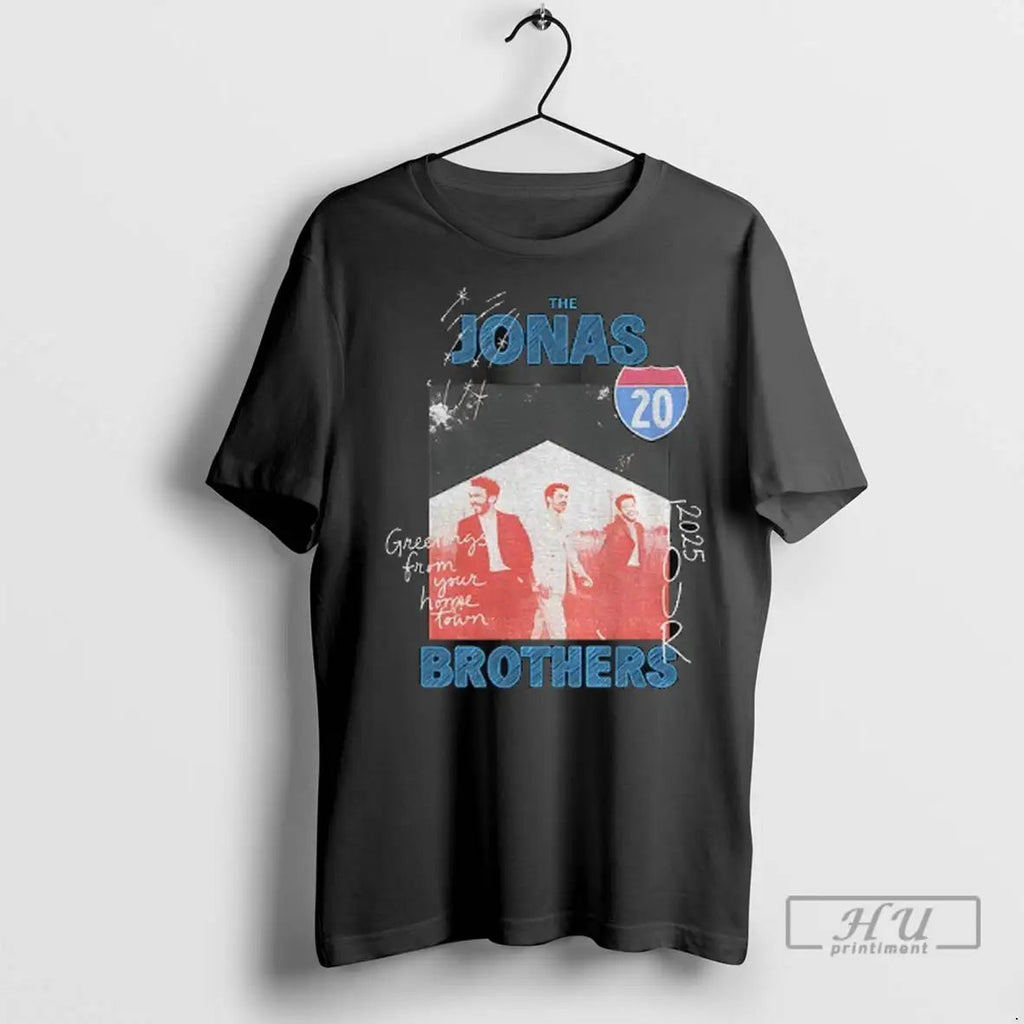 Officials The Jonas Brothers Graphic Greetings From Your Home Town 2025 T Shirts Unisex