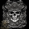 A Fantasy Pirate Skull Mens Light Cotton Unisex