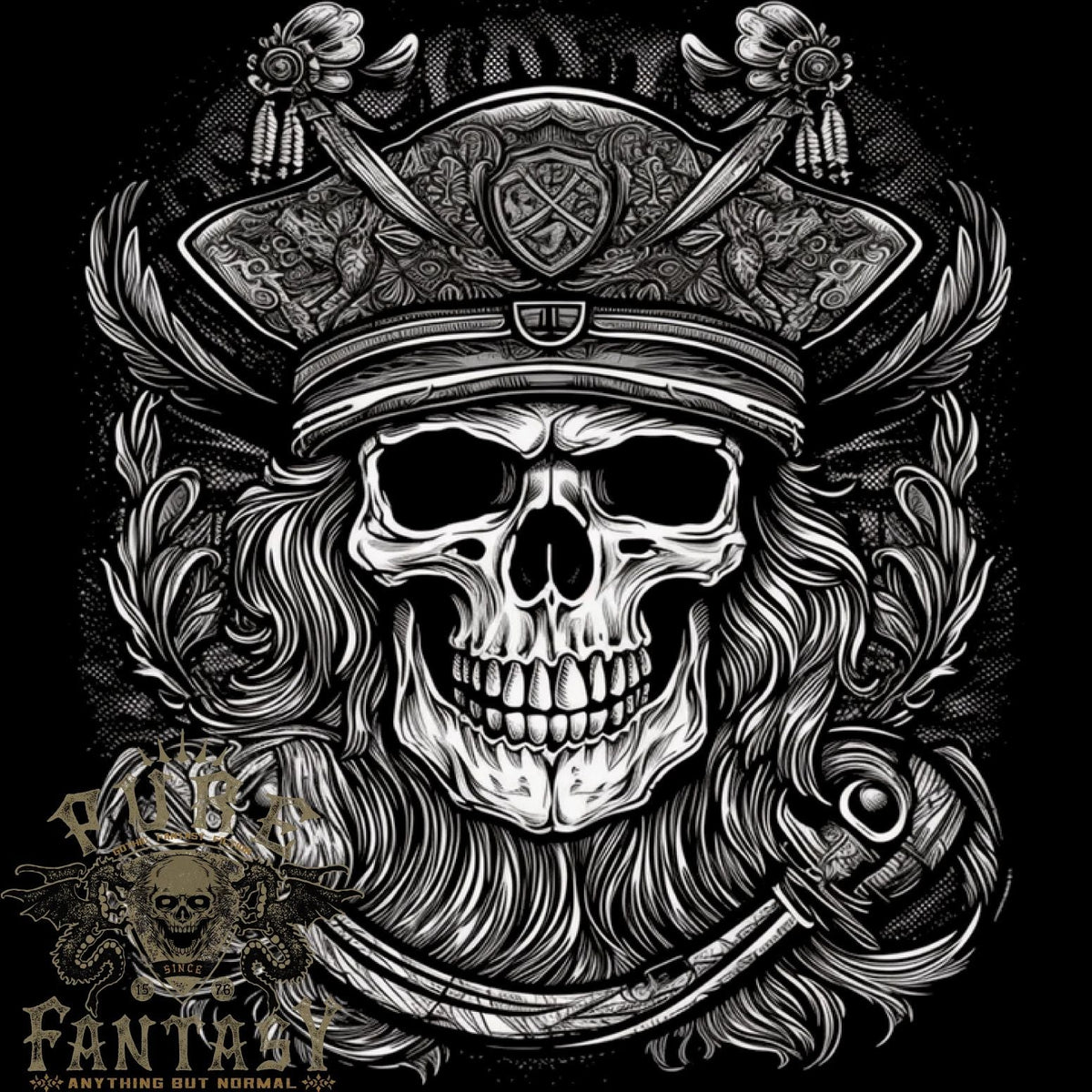 A Fantasy Pirate Skull Mens Light Cotton Unisex