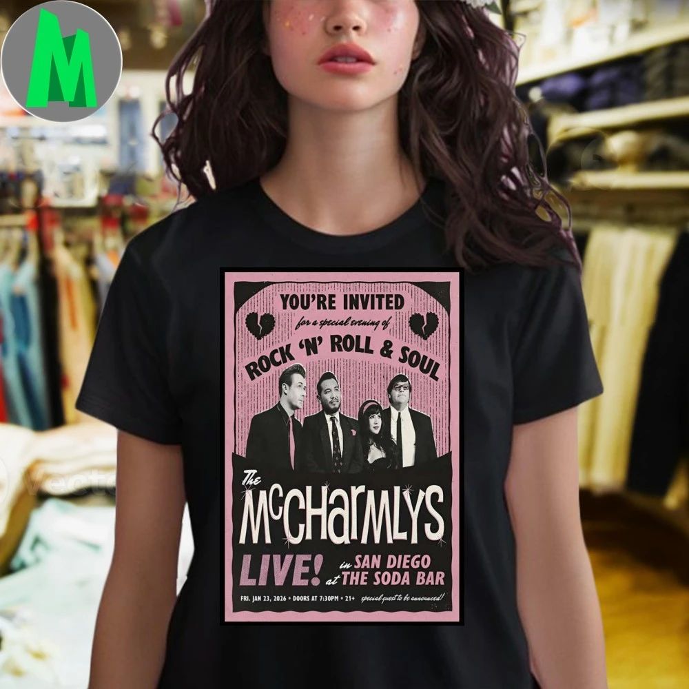 Original The Mccharmlys San Diego Ca Jan 23 2026 Poster Shirt Unisex