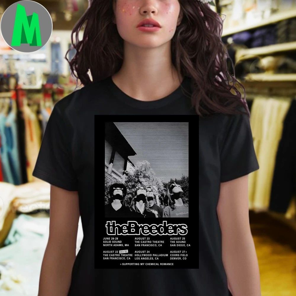 The Breeders August Shows 2026 Poster Shirt Unisex