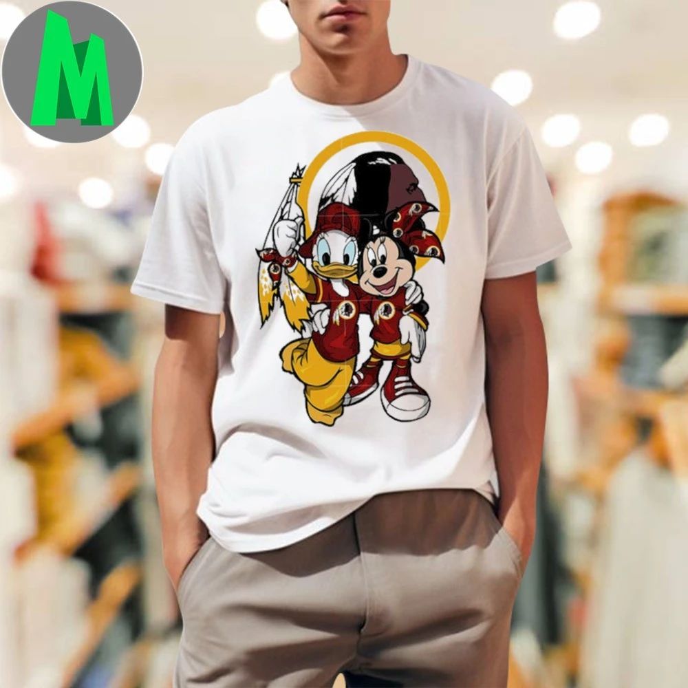 Daisy Minnie Washington Commanders Logo 2025 Shirt Unisex