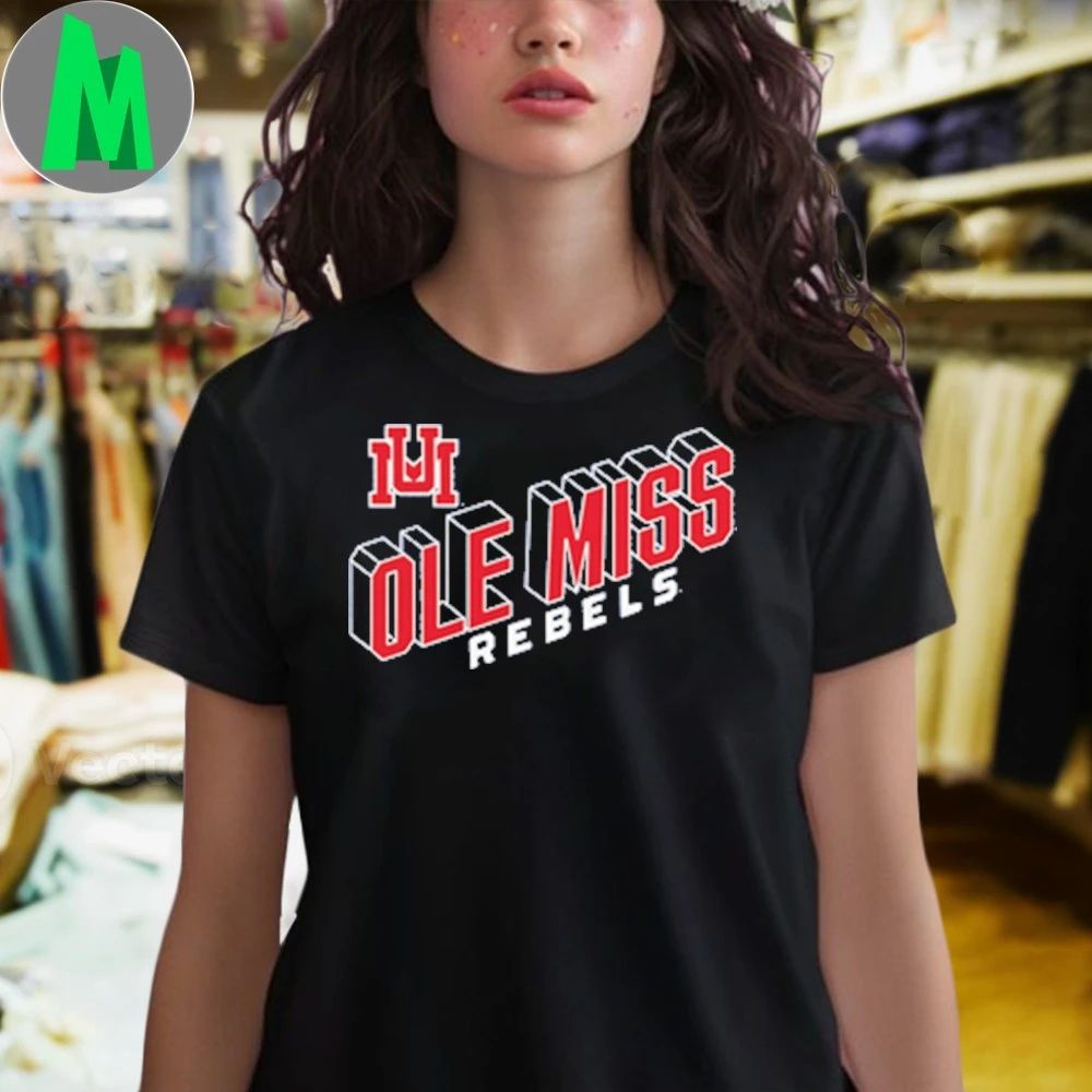 Ole Miss Monogram and Wordmark Shirt Unisex