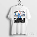 Classic Los Angeles Dodgers World Series Champions 2024 2025 Back To Back World Series Unisex