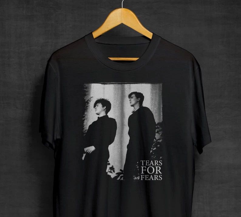 Tears For Fears Black | Band Shirts | Synthpop | New Wave | Pop Rock Unisex