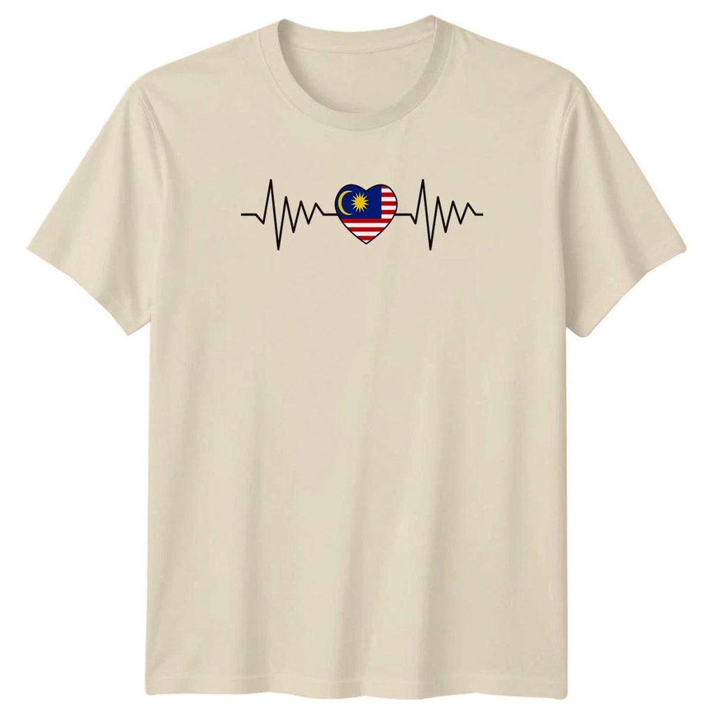 Stylish Heartbeat EKG Malaysia Flag Gift For Him And Her Unisex