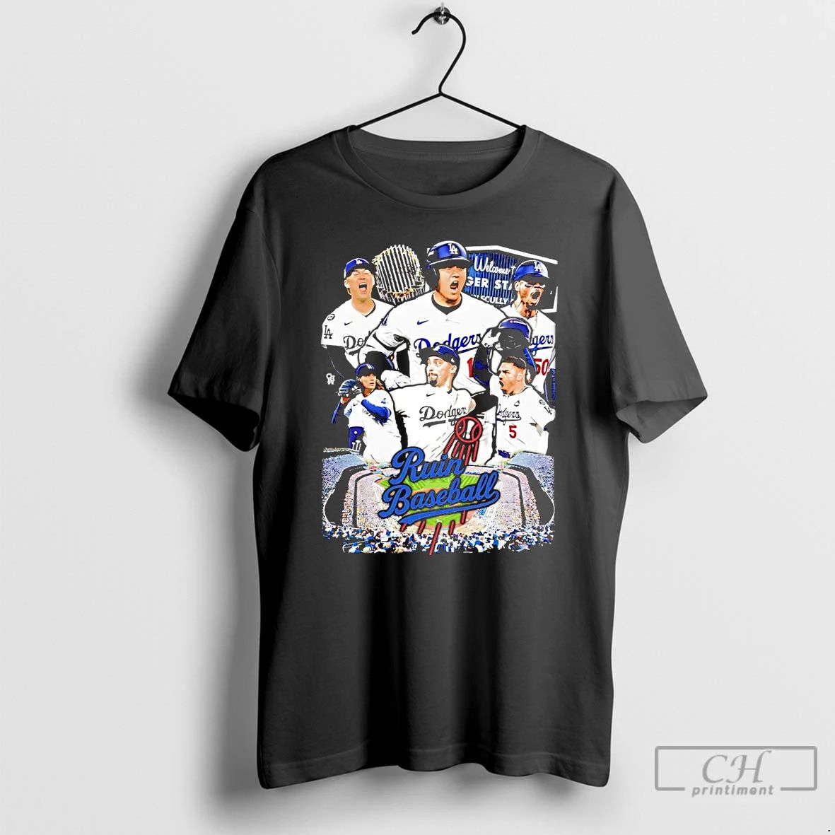 Classic Los Angeles Dodgers Ruin Baseball T Shirts Unisex