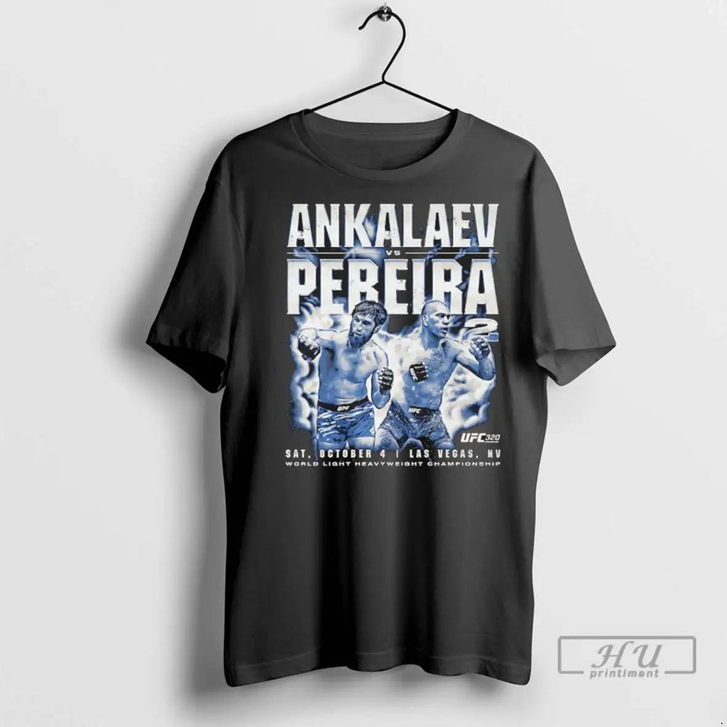 Trending Ufc 320 Ankalaev Vs Pereira 2 World Light Heavuweight Champions T Shirts Unisex